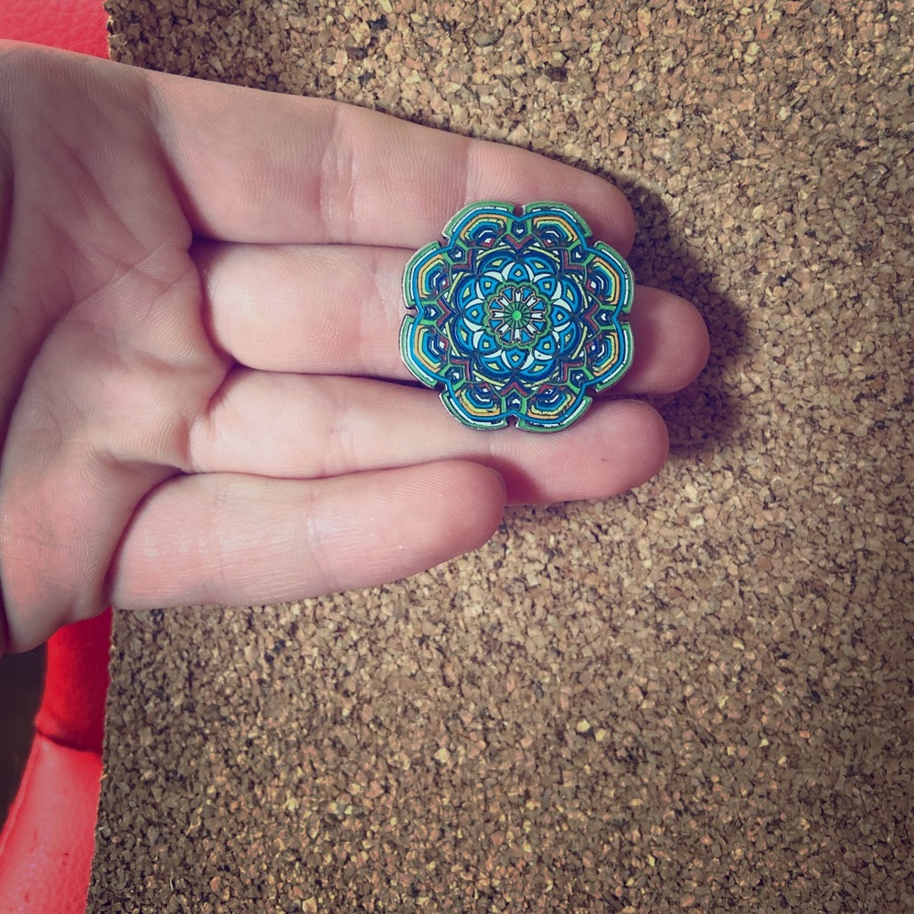 Mandala hat pin